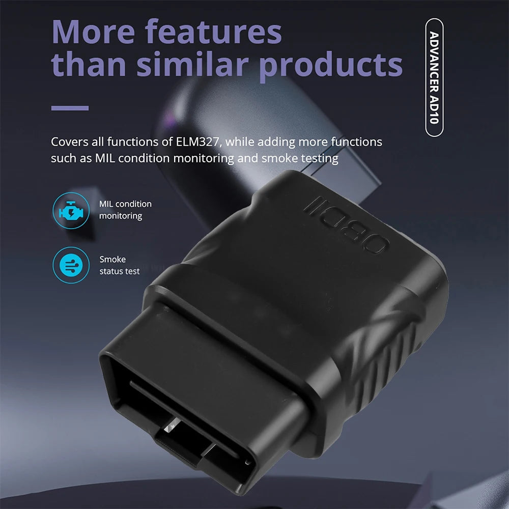 ELM327 V2.1 Car Engine Fault Code Reader OBD2 Scanner Bluetooth 4.2 Car Dignostic Scanner EOBD Fault Code Reader For IOS/Android sayaragear