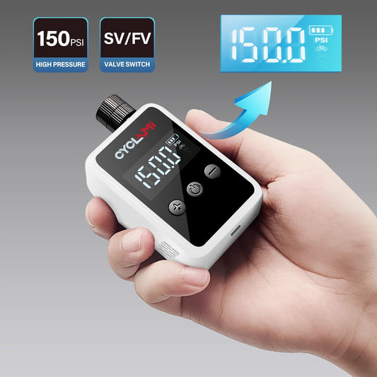150PSI Portable Pocket Bike Electric Air Pump Schrader Presta Valve MTB MINI Rechargeable Compressor Tire Inflator CYCLAMI HW125 sayaragear