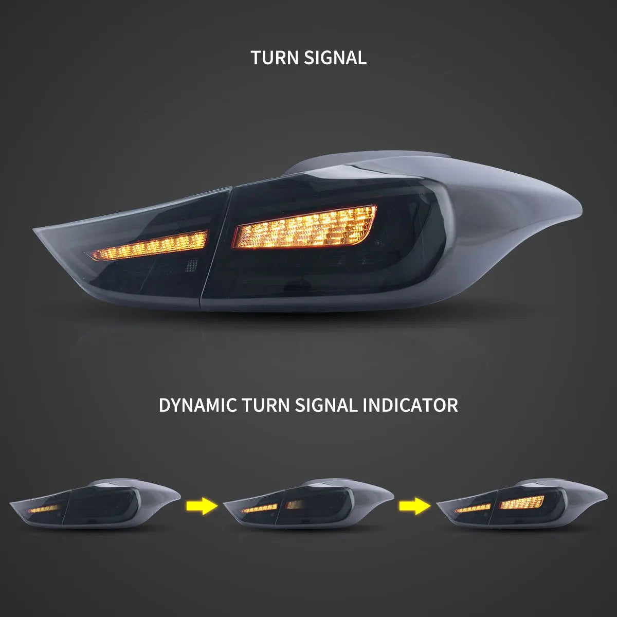 Vland 11-16 Elantra 5th Gen (MD/UD) LED Tail Lights With Sequential Turn Signal sayaragear
