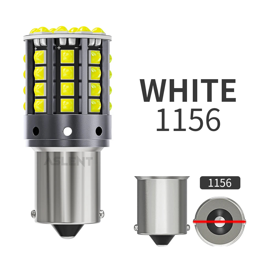 2x 1157 BAY15D P21/5W 1156 BA15S P21W BAU15S PY21W LED WY21W 7440 W21W T20 7443 W21/5W Turn Signal Reverse Brake Light Bulb 12V sayaragear