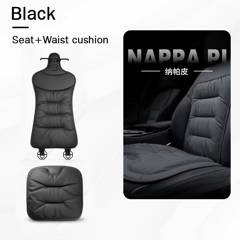 Universal Car Seat Cover Leather Cars Seat Waist Cushion Covers Four Season Auto Interior Seats  Protection Pad Car Accessorie sayaragear