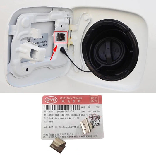 Fuel Cap Spring Plate for BYD G6 S6 E6 F3 S7 F6 TANG Fuel Tank Cap Spring Leaf Car Accessories 10198789-00 / IB1-5401263 - sayaragear