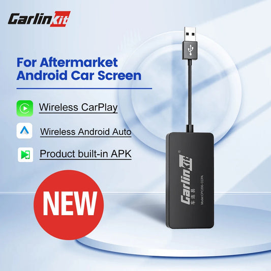 CarlinKit Wred & Wireless Android Auto & CarPlay Dongle Car USB Adapter For Aftermarket Android Car Radio Mirrorlink Split Sceen sayaragear