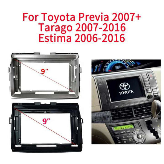 HAOCHEN 9 Inch Car Frame Fascia Adapter Android Radio Audio Dash Fitting Panel Kit For Toyota Previa Estima Tarago 2006-2012 sayaragear