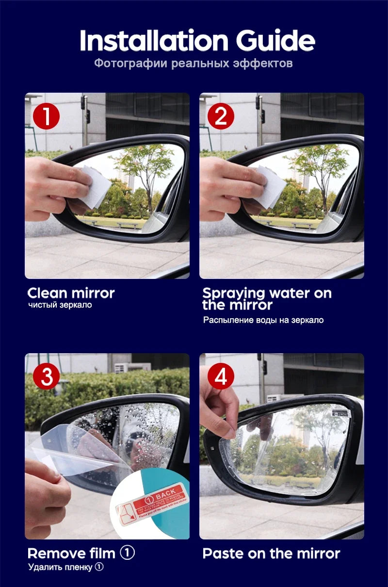for Citroen C4 Cactus 2013~2019 Full Cover Anti Fog Film Rearview Mirror Rainproof Clear Anti-fog Films Car Accessories 2014 sayaragear