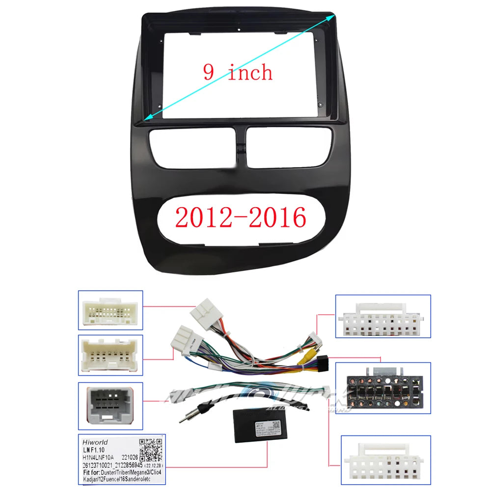9 Inch Car Frame Fascia Adapter For Renault Clio 4 2012-2019 Canbus Box Decoder Android Radio Audio Dash Fitting Panel Kit sayaragear