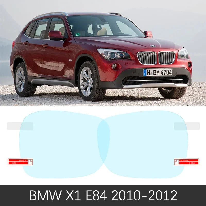 for BMW X1 E84 F48 2010~2020 Car Rearview Mirror Protective Film Anti Dazzle Waterproof Rainproof Anti Fog Car Sticker 2011 2012 sayaragear