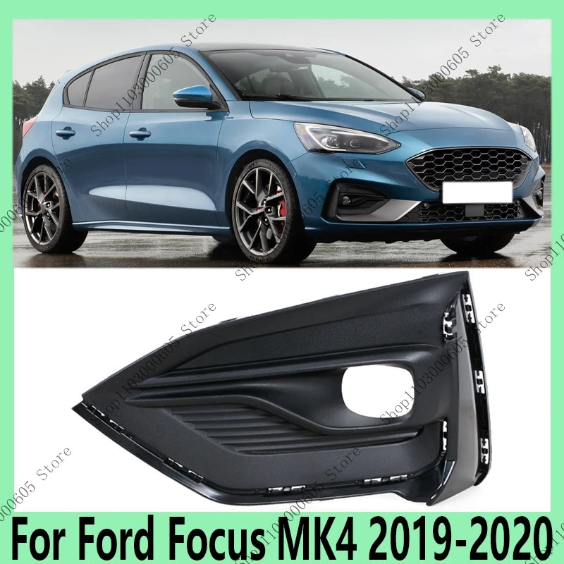 For Ford Focus MK4 2019-2020 Automobile Accessories Front Bumper Fog Light Frame Grille Protective Cover Decorative Frame - sayaragear