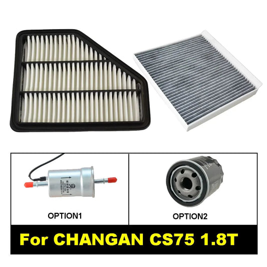 2-4pcs Filter Set For CHANGAN CS75 1.8T 2013-2020/ 2.0L 2014-2017 Engine Cabin A/C Fresh Air Fuel Gas Oil Filter Kit 1109013M01 sayaragear