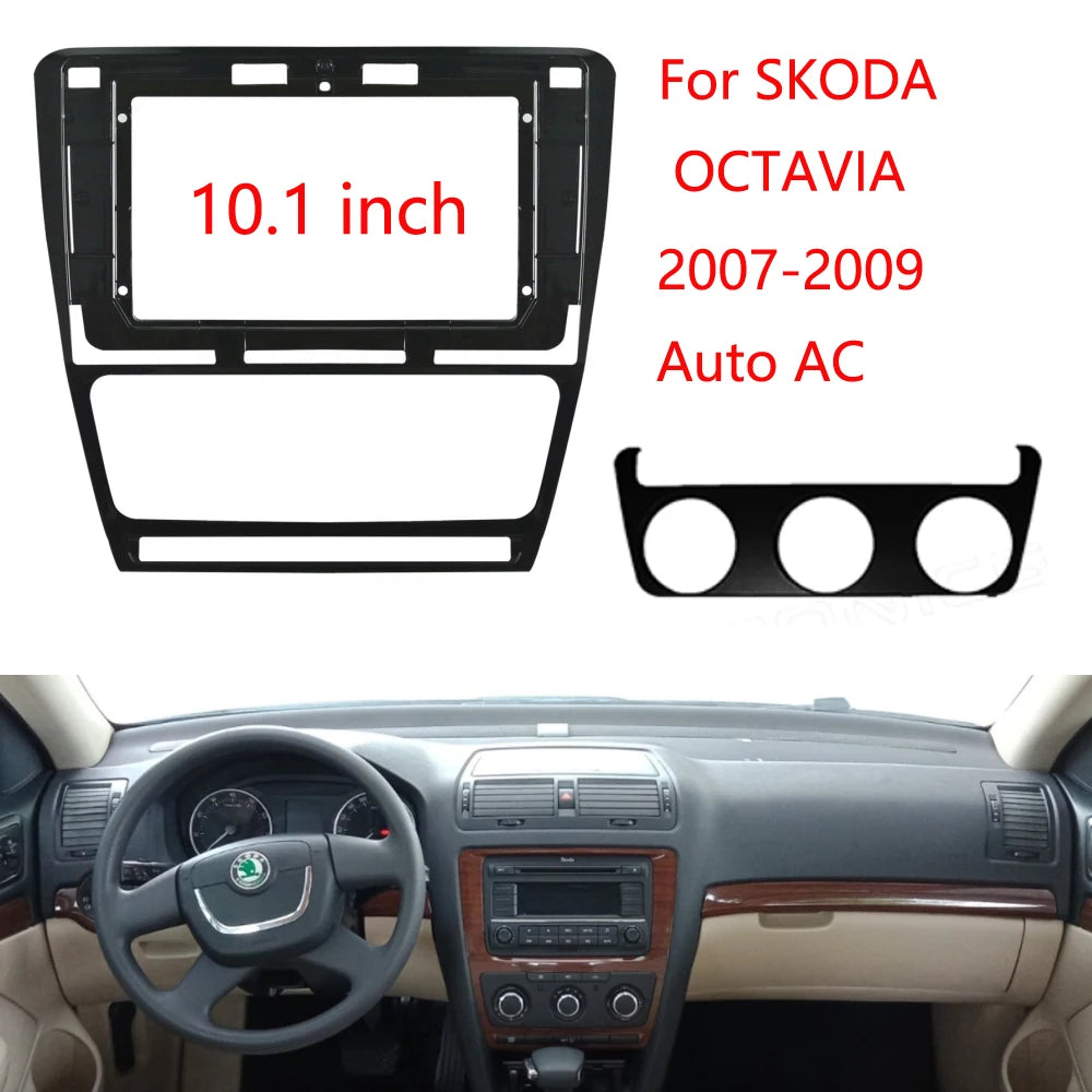 Car Radio Android stereo screens navigation cable frame canbus For SKODA 2007 2008 2009 2010 2011 2012 2013 2014 OCTAVIA 10INCH sayaragear