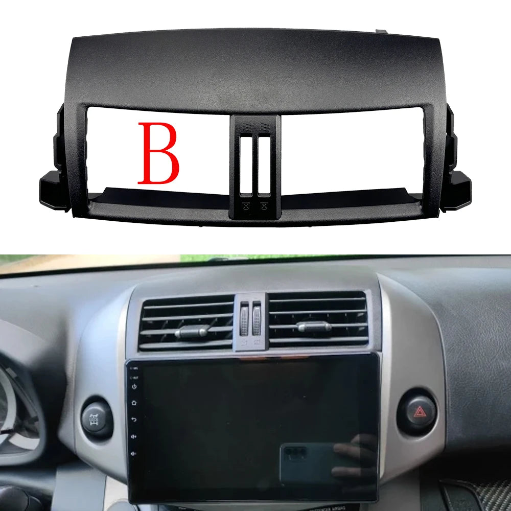 HAOCHEN Car Center Dash Air Outlet Grilles Panel Trim For Toyota RAV4 2007-2012 Car Replacement Accessories sayaragear