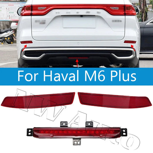For Great Wall Haval M6 Plus 2021 2022 2023 Rear Fog Light Rear Bumper Light Lamp Reflector Reversing Light Lamp sayaragear