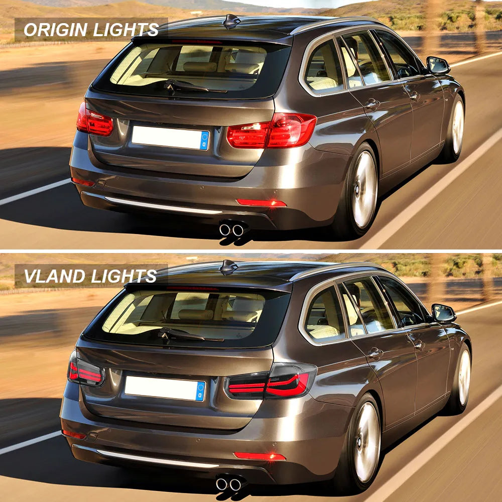 Vland 12-19 3 Series F31 LED Tail Lights LCI-Style Rear Lamp Assembly Upgrade sayaragear
