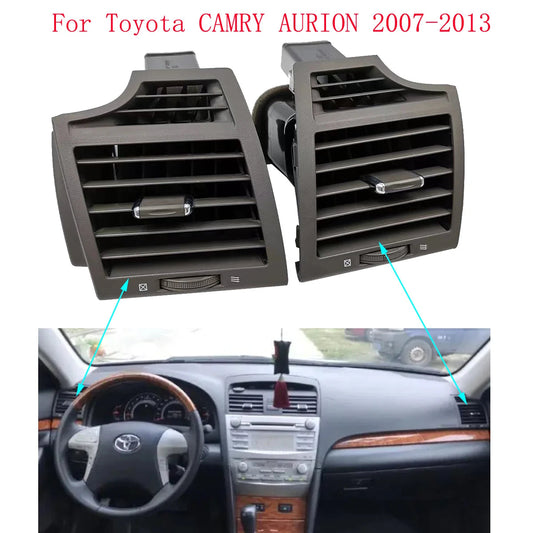 2pcs Car Dashboard Side AC Air Conditioner Vent Outlet Panel Grille For Toyota CAMRY AURION ACV40 GSV40 US Version 2007-2013 sayaragear