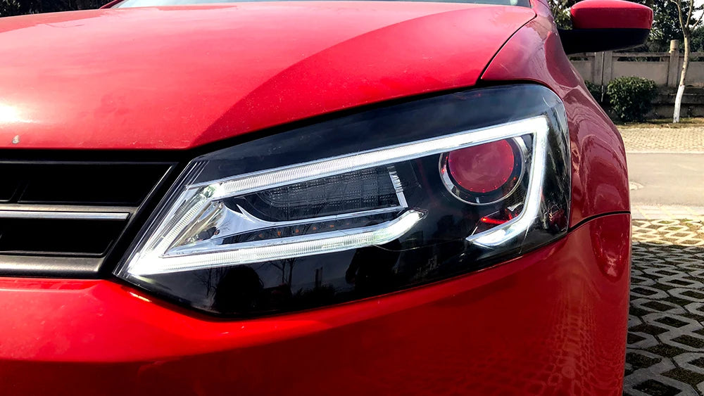 VLAND Car Styling for VW Polo Headlights 2011-2018 Vento LED Headlight New Polo Design DRL Head Lamp Bi Xenon Beam Accessories sayaragear