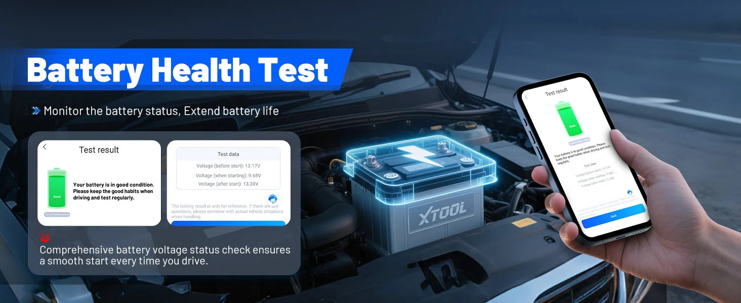 XTOOL Advancer AD20PRO OBD2 Bluetooth Scanner Full System Car Diagnostic Tool obd2 Scanner Oil Reset & Battery Tests Code Reader sayaragear