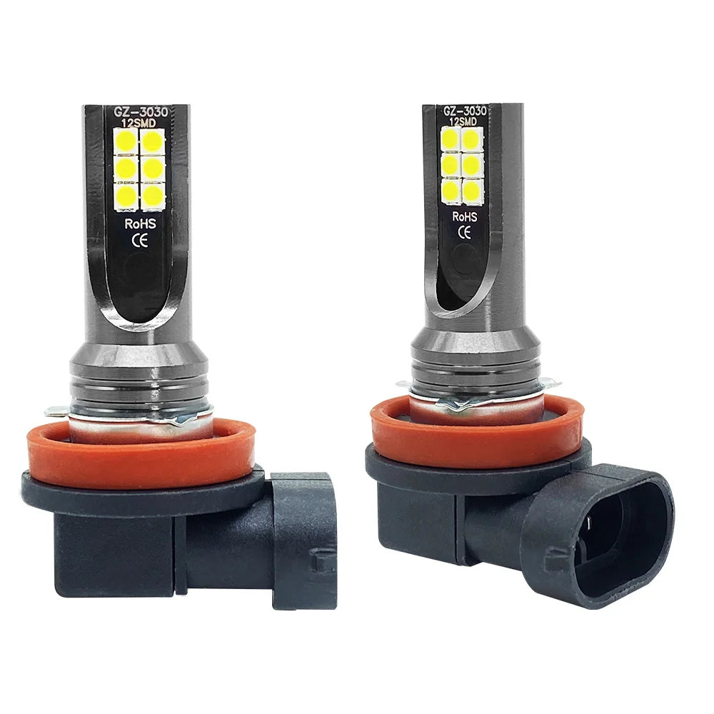 2Pcs H8 H11 LED Bulb H16 JP 9005 HB3 9006 HB4 Led Lamp Super Bright Car Fog Lights Day Driving Running Light 12V 24V 6000K White sayaragear