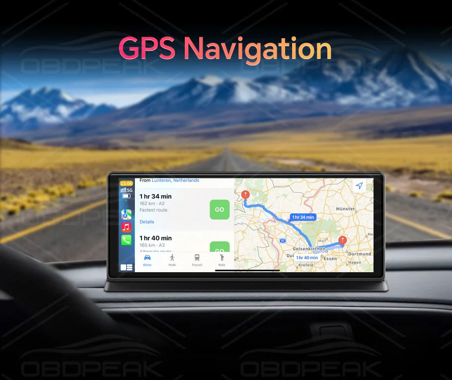 K2 Pro 11.3" Car DVR 4K Camera Wireless Carplay Android auto Ai Screen Dash Cam Dual Len Video Recorder GPS Navigation Dashboard sayaragear
