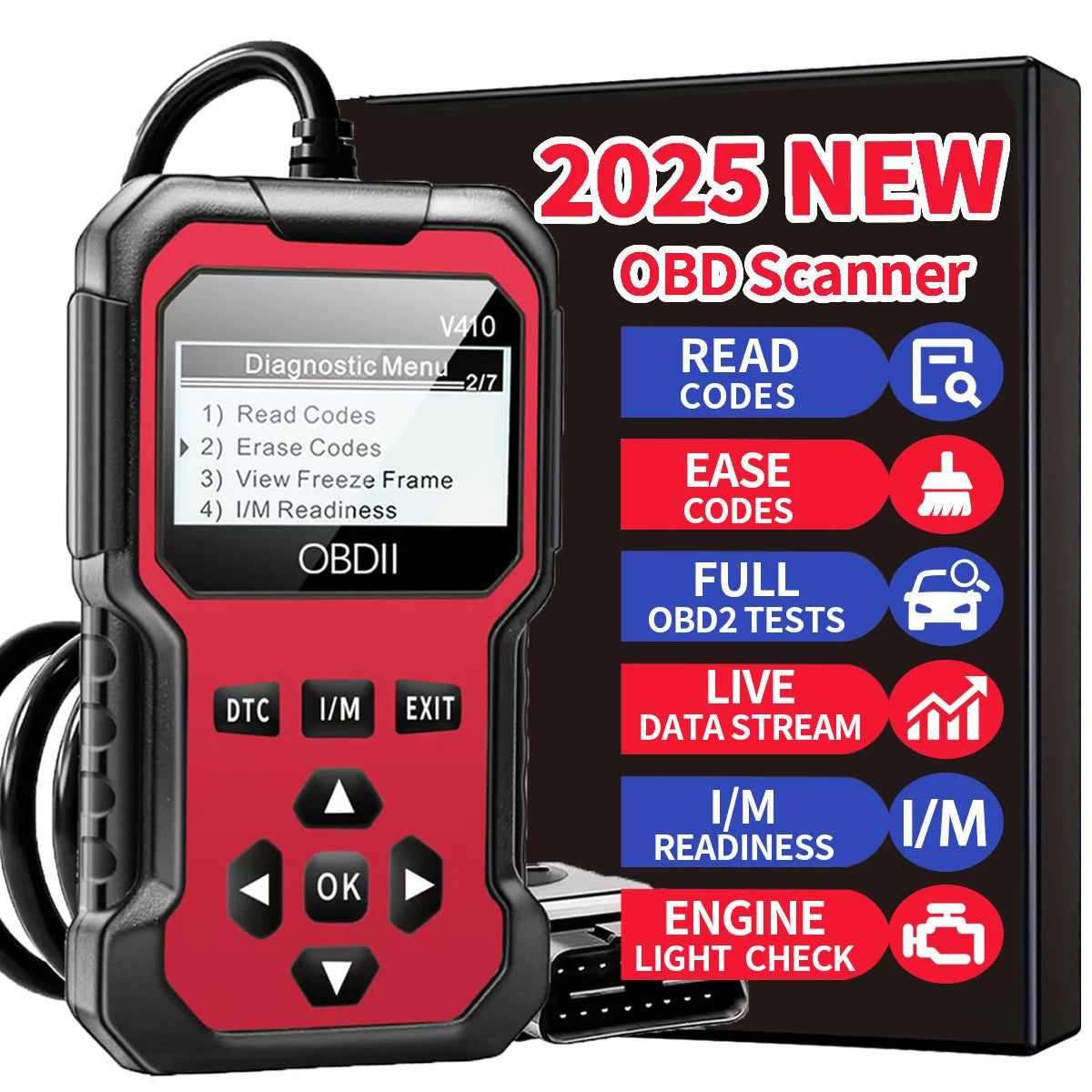 Car Obd2 Scanner Diagnostic Tool Code Reader Engine Fault Code Reader Scanner Can Diagnose All Obd Ii Protocol Cars since 1996 sayaragear