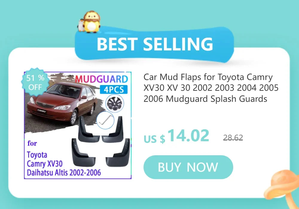 for Toyota Camry XV30 2002~2006 2003 2004 2005 Styling Stickers Decoration Chrome Door Handle Cover paint Refit Car Accessories sayaragear