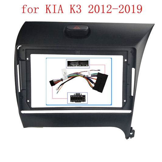 9 Inch Car Frame Fascia Adapter Android Radio Dash Fitting Panel Kit For KIA Cerato K3 Forte 2012-2019 sayaragear