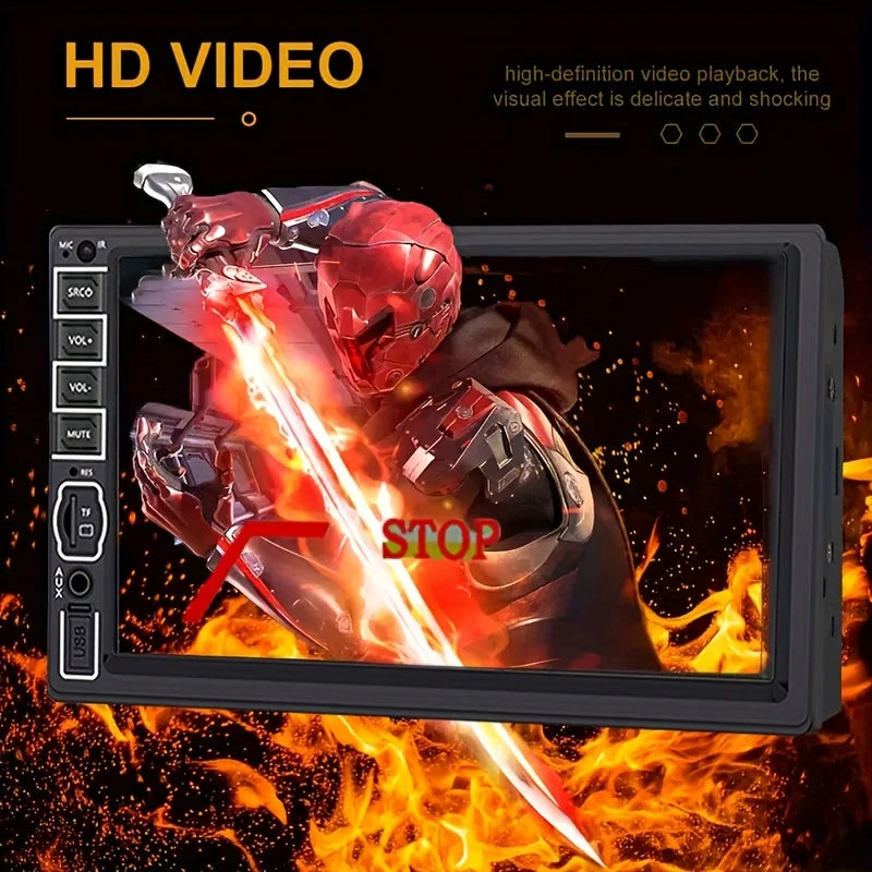 17.78cm 2Din Car Stereo - Universal Car Multimedia System for Android and iOS Devices, Car Stereo Unit, Without Battery sayaragear