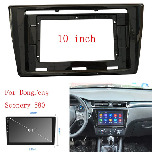HAOCHEN 10" Car Radio Fascia Frame For DongFeng Scenery 580 Car Dvd Frame Install Panel Dash Mount Installation Dashboard sayaragear