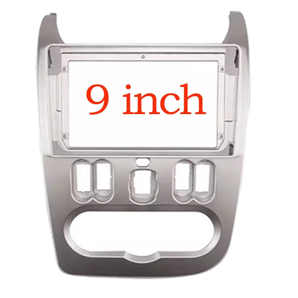 9 Inch For RENAULT Logan Sandero DACIA Duster Double din Seat Leon 2007-2013 Radio Frame Panel Fascias sayaragear