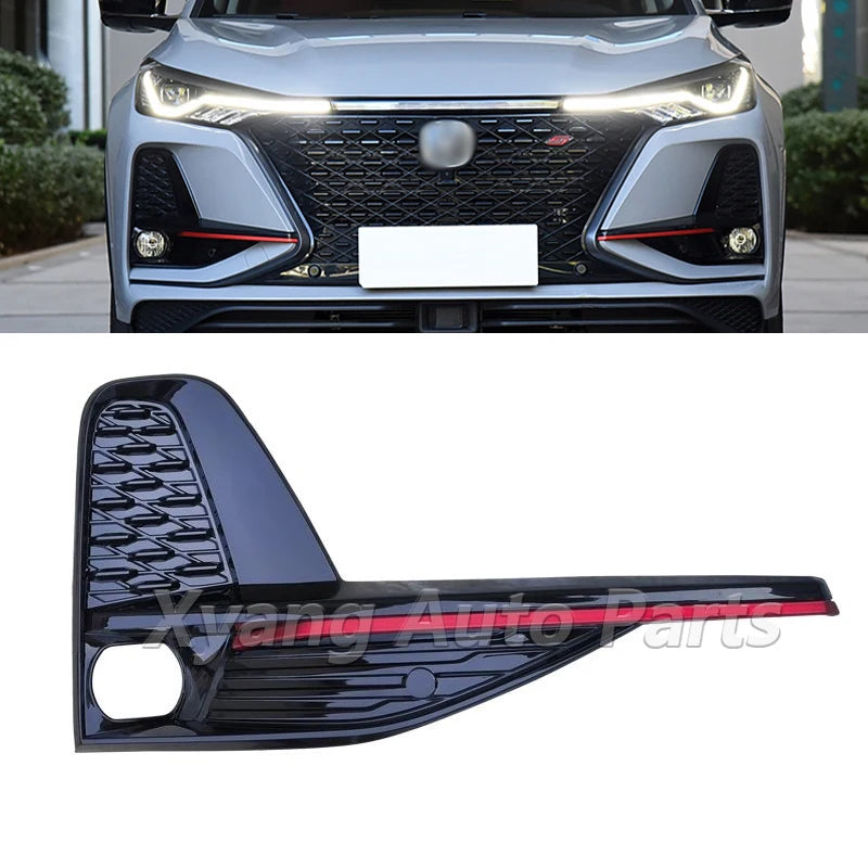 Front Bumper  Decoration Strips  For Changan CS75 Plus 2019-2022 Front Fog Lamp Decorative Cover sayaragear