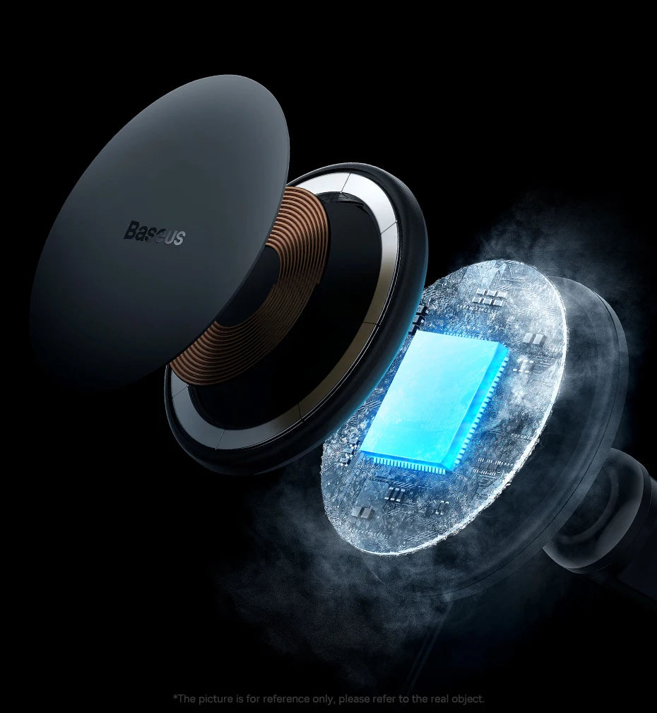 Baseus Magnetic Wireless Charger Car Phone Holder 15W Fast Charging Wireless Car Charger Holder For iPhone 16 15 14 13 Car Mount sayaragear