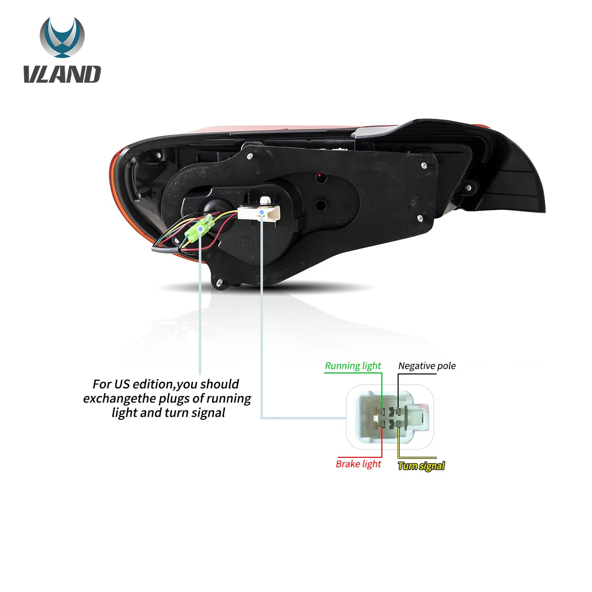 Vland 2012-2021 FR-S / BRZ / GT86 1st Gen (ZN6/ZC6) LED Tail Lights With Sequential Turn Signal sayaragear