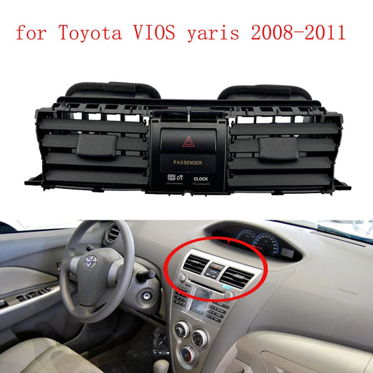 for Toyota VIOS yaris 2008-2011 Center Dash A/C Outlet Air Vent Panel Air Outlet Cover Replacement Dashboard Instrument sayaragear