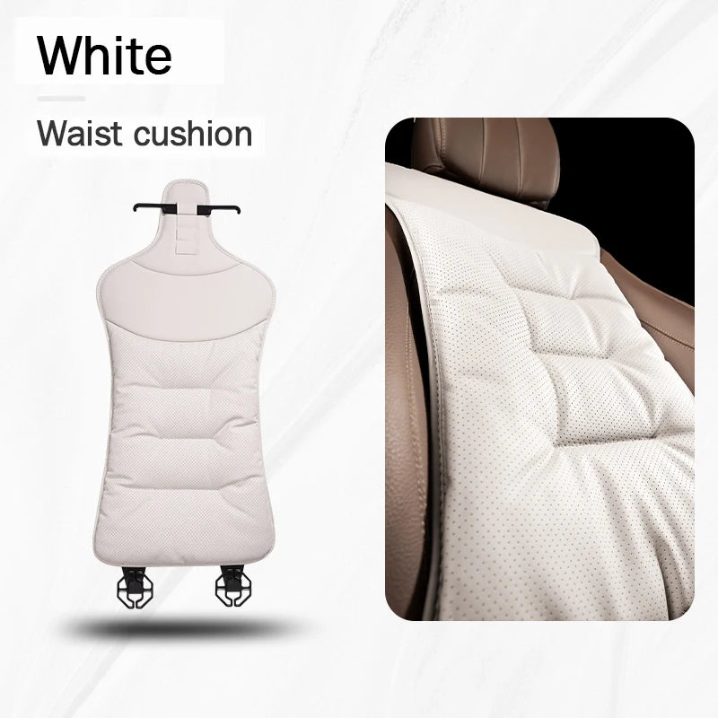 Universal Car Seat Cover Leather Cars Seat Waist Cushion Covers Four Season Auto Interior Seats  Protection Pad Car Accessorie sayaragear