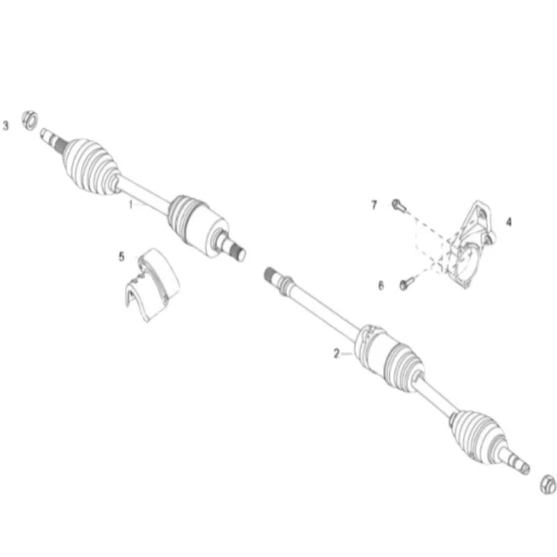 Original half shaft drive shaft For GAC Trumpchi GS8 GS7 sayaragear
