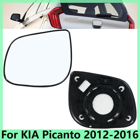 Car Side Rearview Mirror Glass Lens For KIA Picanto 2012-2016 Car Mirrors 87611-1Y000 87621-1Y000 Rearview Mirror Accessories - sayaragear