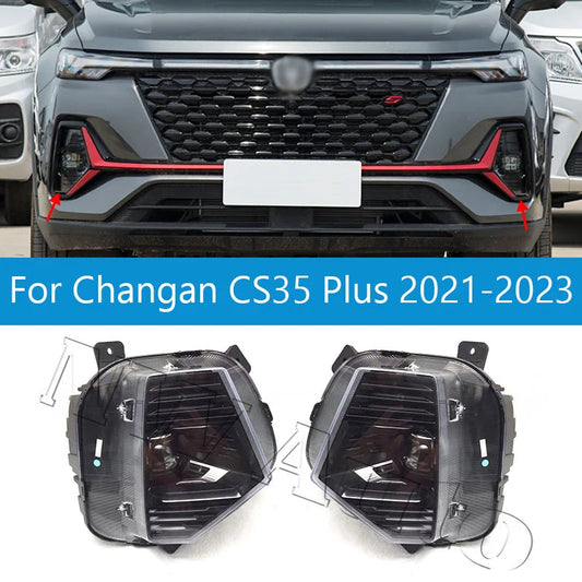 For Changan CS35 Plus 2021 22 2023 Side Lights Front Bumper Lights Fog Lights Daytime Running Headlights Driving Lights Assembly sayaragear