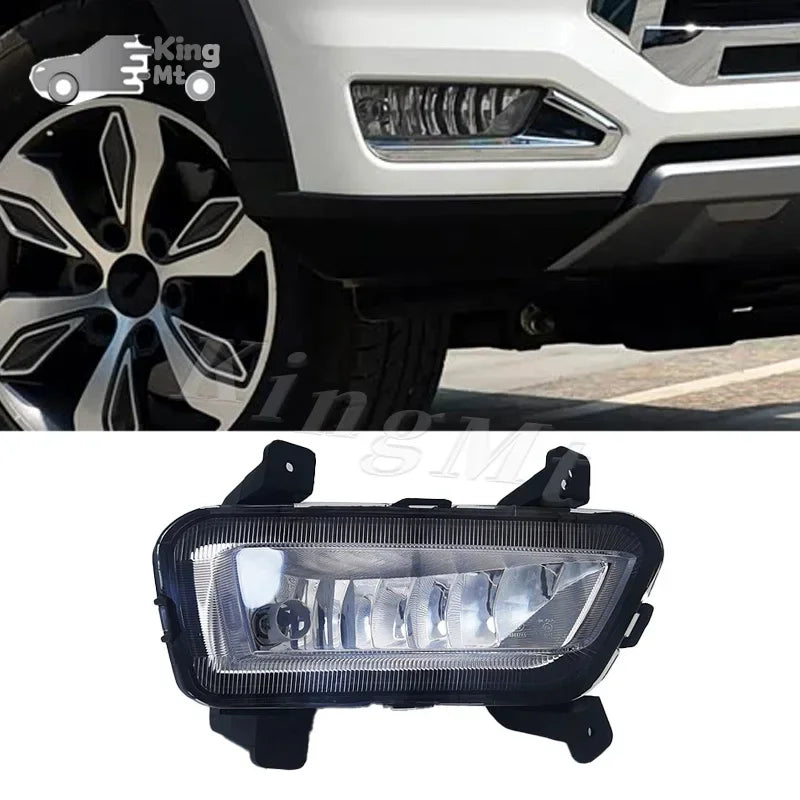 For JAC T8 Foglight Car Fog Light Assembly Halogen Front Bumper Fog Lamp Kit Replacement with Waterproof Housing Trim sayaragear