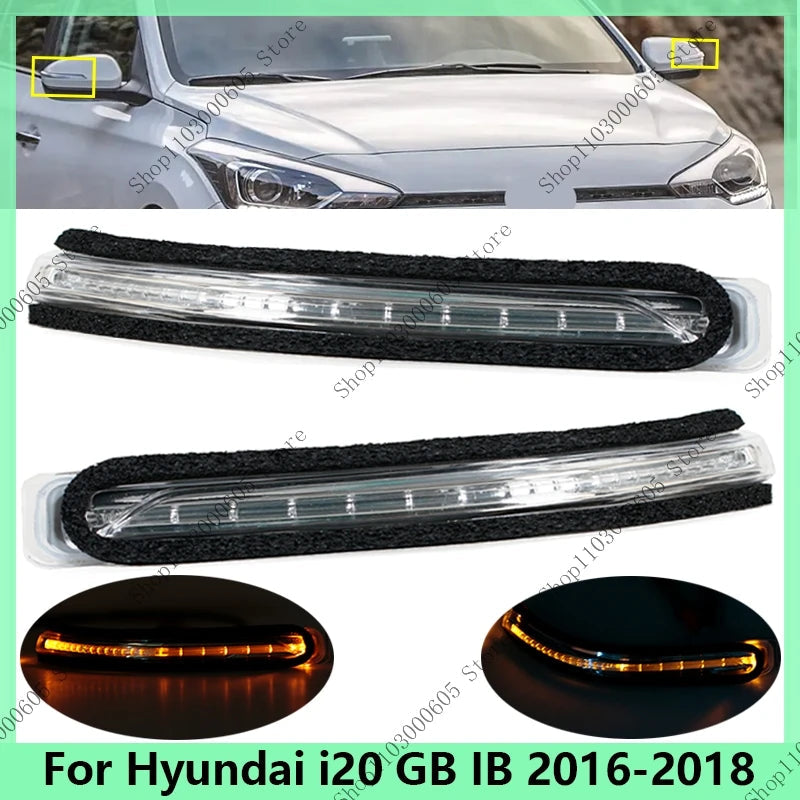 87624-C8000 For Hyundai i20 GB IB 2016 2017 2018 Car Outside Rearview Door Side Mirror LED Turn Signal Light Lamp sayaragear