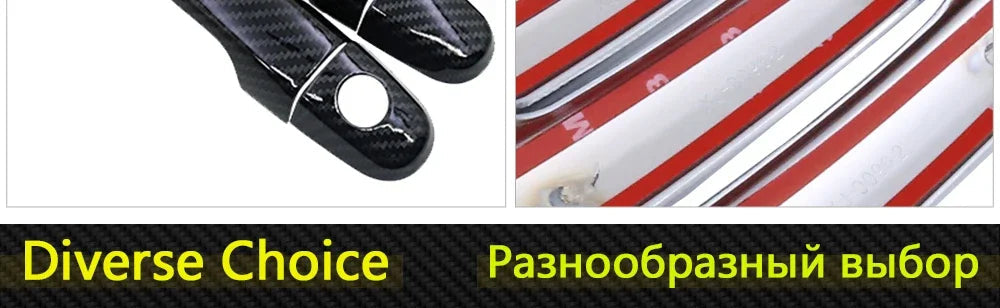 Carbon Fiber Door Handle Cover Accessories for  Chevrolet Sonic AVEO Holden Barina 2011 2012 2013 2014 2015 2016 2017 2018 2019 sayaragear