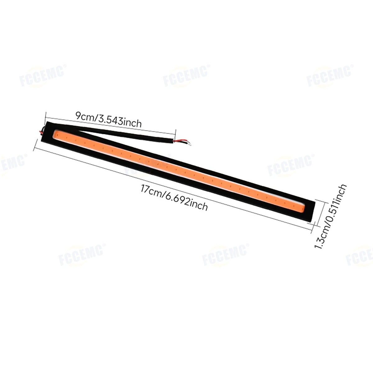 2pcs Ultra Thin Bright LED Car COB Daytime Running Lights Waterproof Night Lighting Decorative Ambient Lamp Bar 12V Universal sayaragear
