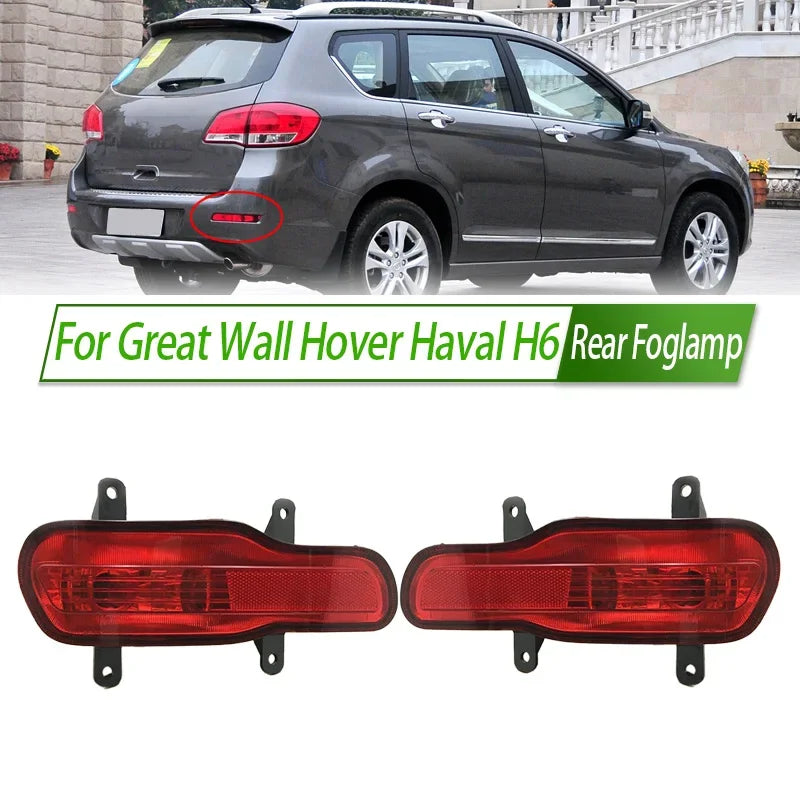 For Great Wall Hover Haval H6 Rear Bumper Fog Light Reflector Stop Light Rear Fog Light Foglamp Brake Lamp Warning Lamp sayaragear