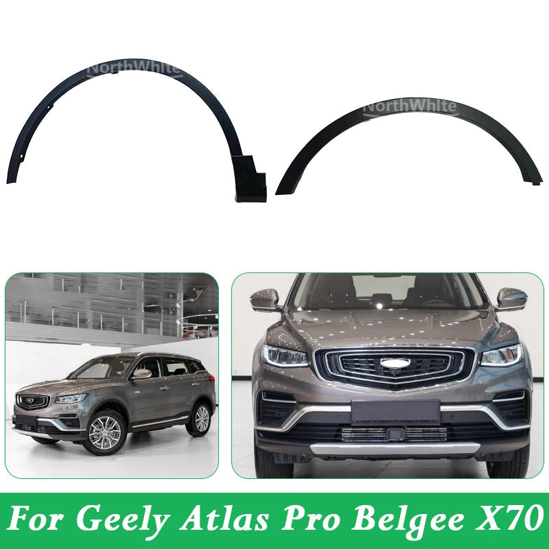 For Geely Atlas Pro Belgee X70 Front/Rear Car Wheel Arch Moulding Fender Eyebrows Wheel Arches Car Assecories sayaragear