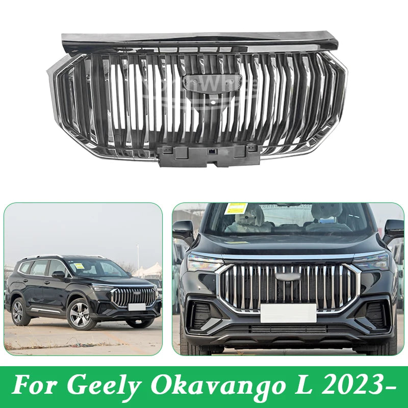 Front Bumper Grille Mask For Geely Okavango L 2023- Radiator Grille Assembly sayaragear