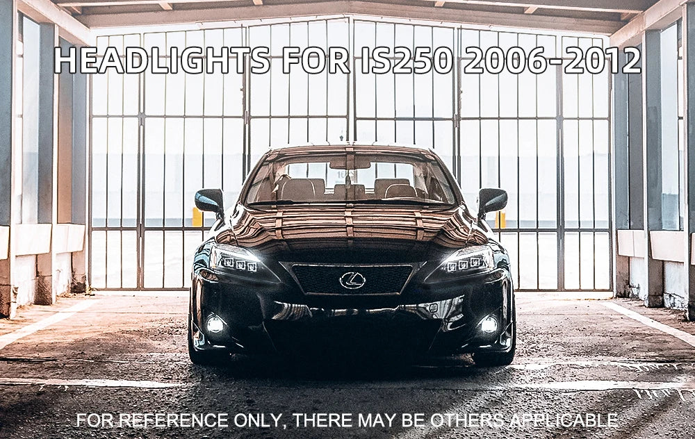 VLAND Car LED Headlights Assembly for Lexus IS250 IS350 C ISF 2006-2013 bule DRL Auto Styling Front Lamps Accessories Lights sayaragear