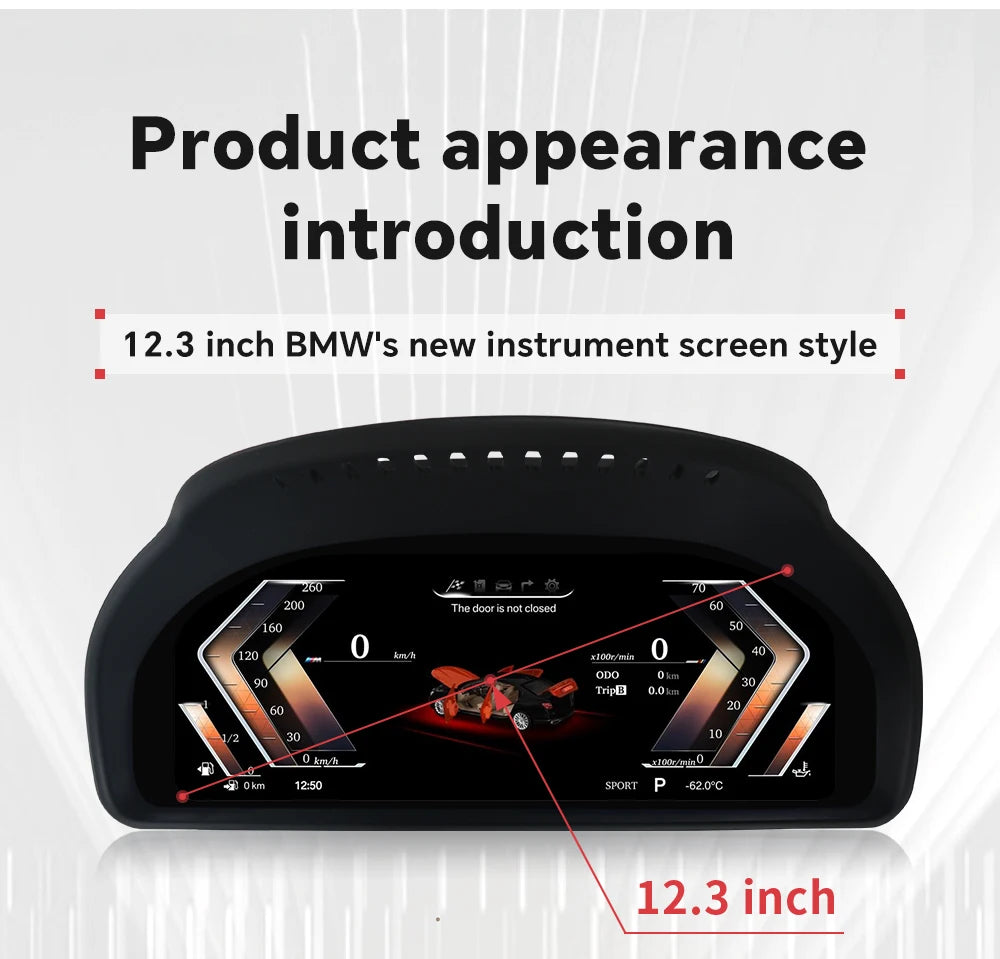Dashboard Displayer Digital Cluster Instrument Speedometer for BMW X3 X4 X5 X6 5Series  6Series 7Series F10 F25 F26 F07 F15 F16 sayaragear