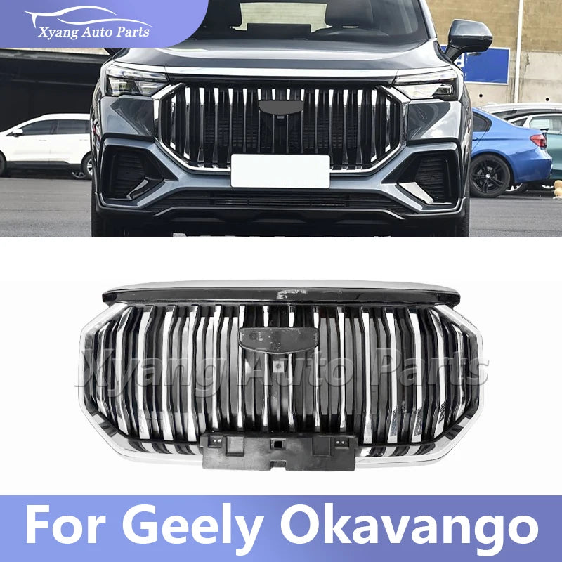 Front Bumper Grill Mask Radiator Grille For Geely Okavango Grills With Hole sayaragear