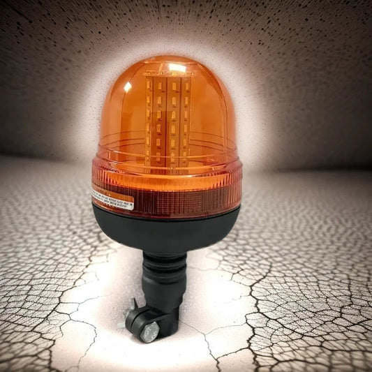 12V 24V 60 LED Amber Truck Car Tractor Flexible Warning Emergency Strobe Light Mount Flashing Beacon Rotating Signal Lamp sayaragear
