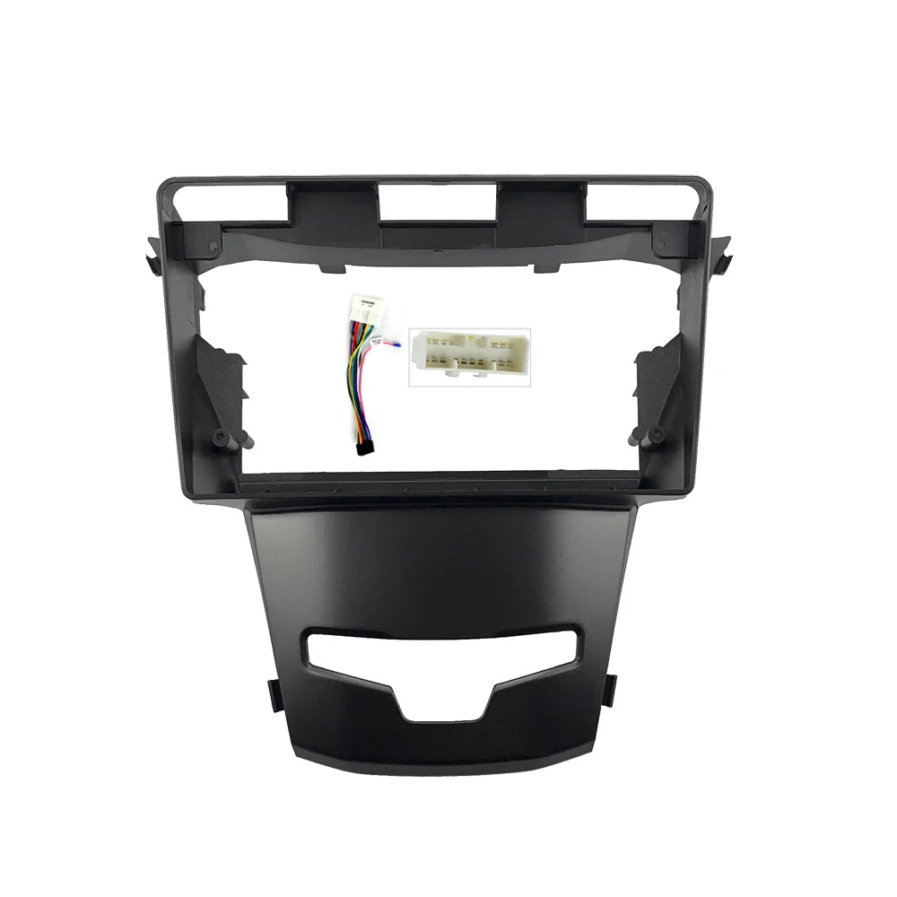 HAOCHEN 9 Inch Car Frame Adapter CD Kits Fascia Panel For Ssang yong Korando 2014-2015 Android Radio Audio Dash cable harness sayaragear