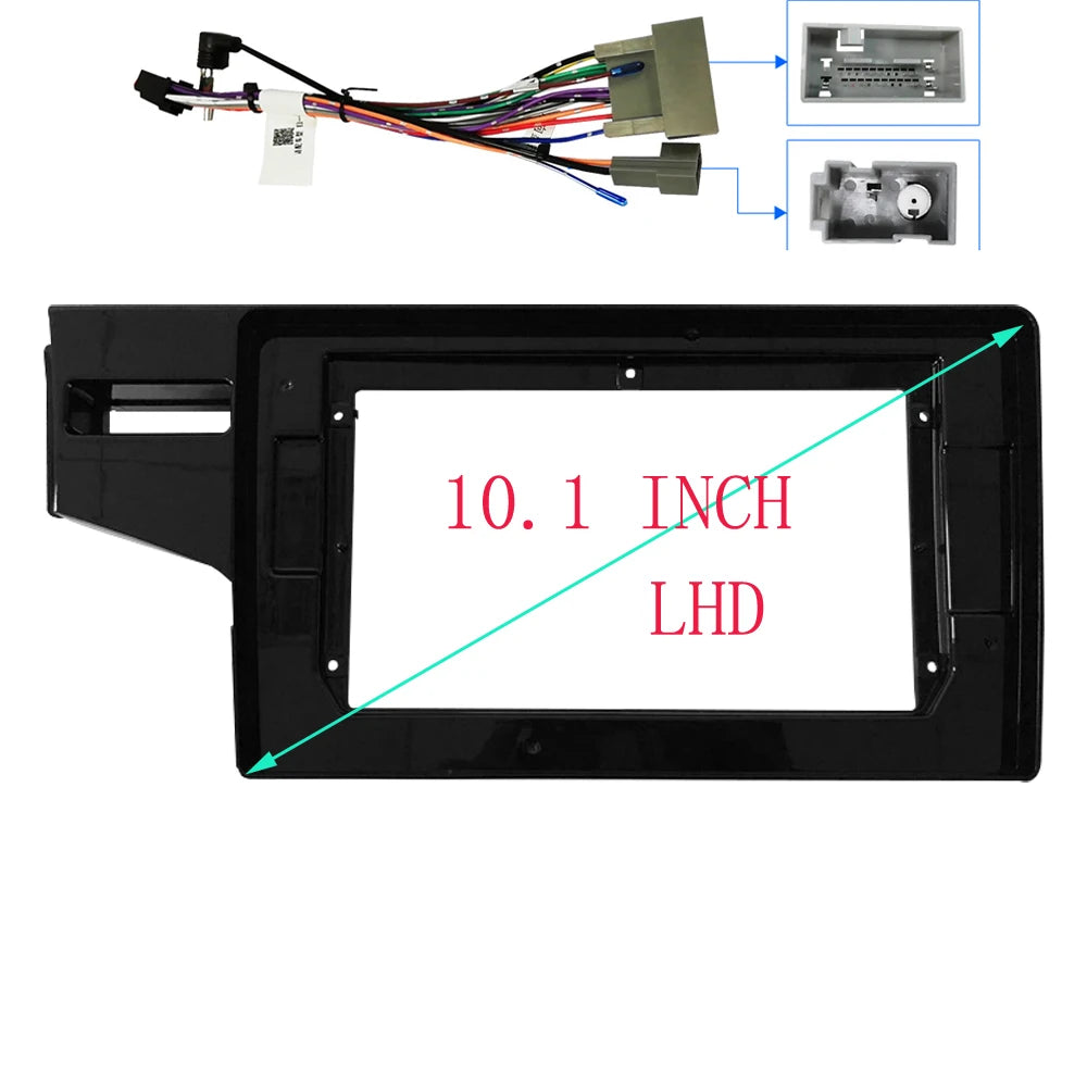 HAOCHEN 2DIN 10.1 Inch Car Frame Fascia Adapter For Honda Fit Jazz 2014-2019 Android Radio Dash Fitting Panel Kit sayaragear