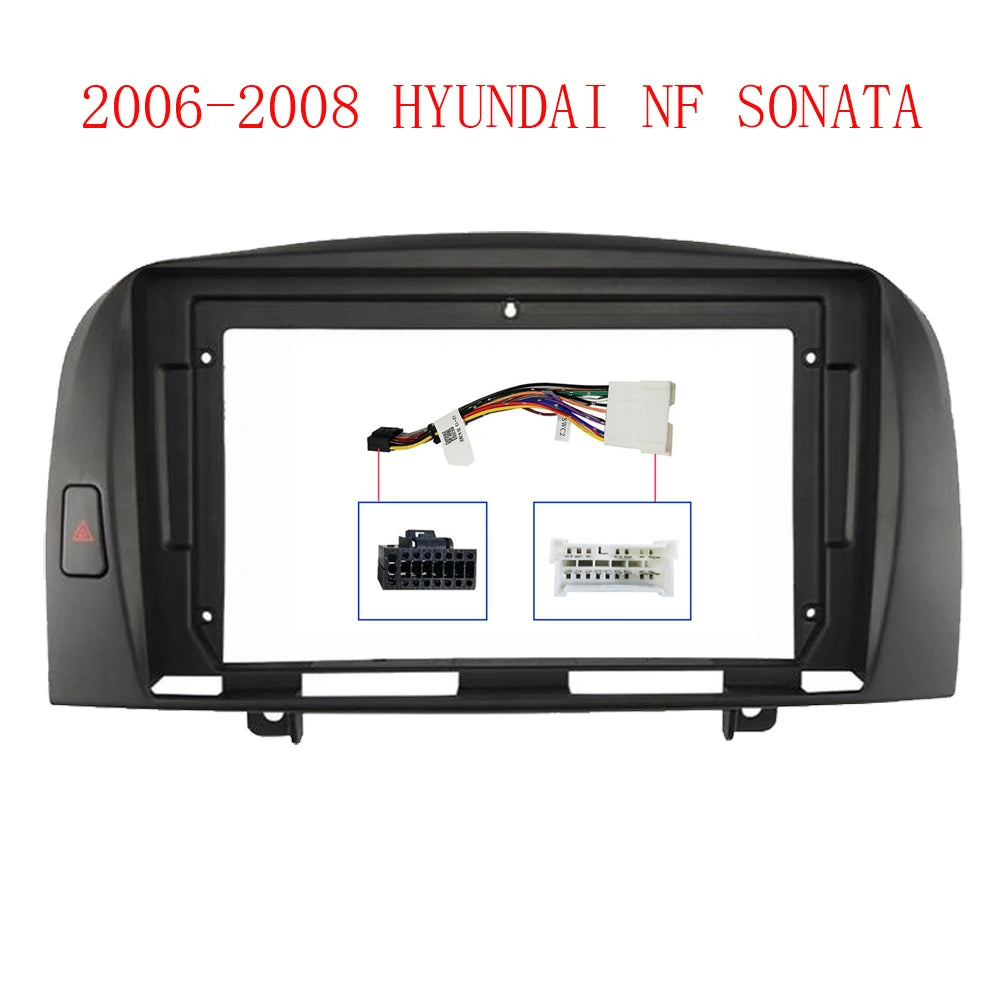 2Din Car Radio Fascia For Hyundai Sonata NF 2006-2008 DVD Stereo Frame Plate Adapter Mounting Dash Installation Bezel sayaragear
